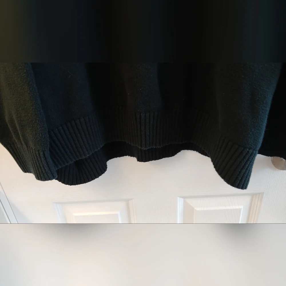 Polo Ralph Lauren Mock‑Neck Quarter‑Zip Sweater – Black w/ Red Pony – 3XLT